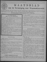 Maandblad van de Vereeniging voor Vrouwenkiesrecht  1918, jrg 22, no 3 [1918], 3