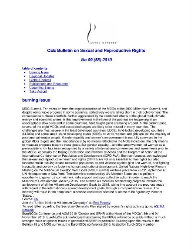 CEE Bulletin on sexual and reproductive rights [2010], 9 (88)