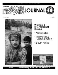Women lawyers journal [2002], 3/4 (Fall)