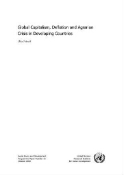 Global capitalism, deflation and agrarian crisis in developing countries