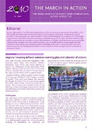 Newsletter World March of Women [2010], 5 (June)