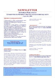 Newsletter European Parliament Committee on Women's Rigths and Gender Equality [2008], September