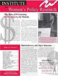 Institute for Women's Policy Research [2005], Winter/Spring