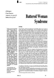 Battered woman syndrome