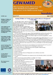 GEWAMED newsletter [2008], 9 (June)