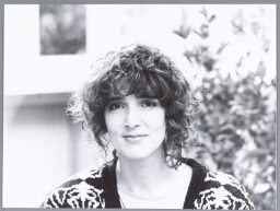 Portret van actrice Leoni Jansen. 1986