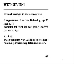 Homohuwelijk in Deense wet