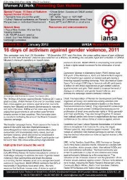 IANSA Women's Network bulletin [2012], 27