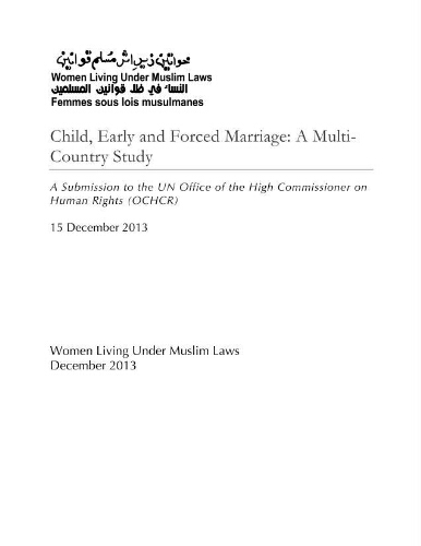Child, early and forced marriage