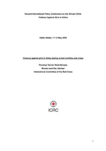 Violence against girls in Africa during armed conflicts and crises