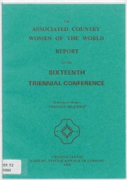 Report of the sixteenth triennial conference