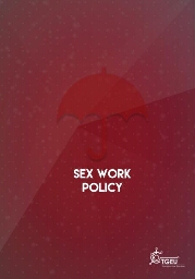 Sex Work Policy