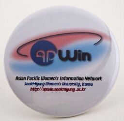 Button. AP Win. Asian Pacific Women's Information Network