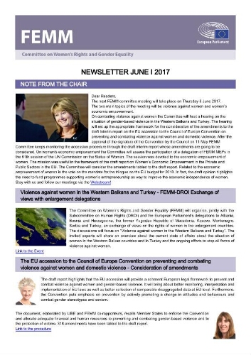 FEMM newsletter [2017], June