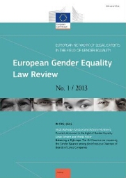European gender equality law review [2013], 1