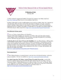 VAWnet e-newsletter [2005], February