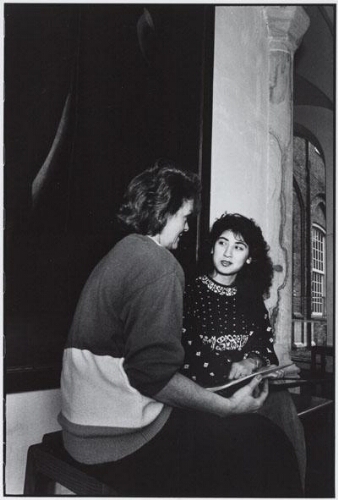 Gulya Elmas, gemeenteraadslid Groen Links in Haarlem. 1991