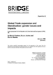 Global trade expansion and liberalisation: gender issues and impacts