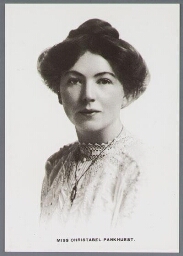 Christabel Pankhurst (1880-1958). 1908