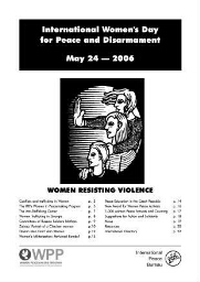 International women's day for peace and disarmament, May 24 2006