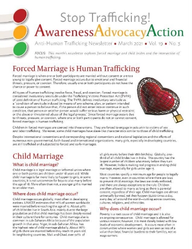 Stop trafficking! Anti-human trafficking newsletter [2021], 3 (March)