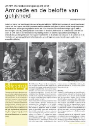 UNFPA Wereldbevolkingsrapport 2005: Armoede en de belofte van gelijkheid