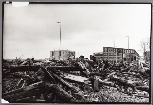 Laatste panden op het Java-eiland in Amsterdam nog vóór de nieuwbouw 1993