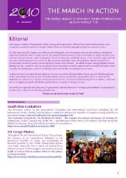 Newsletter World March of Women [2010], 8 (December)