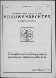 Maandblad van de Vereeniging voor vrouwenrechten in Nederlandsch-Indië  1935, jrg 9 , no 9 [1935], 9