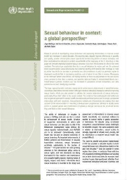 Sexual behaviour in context