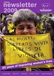 Womankind Worldwide newsletter [2009], Spring