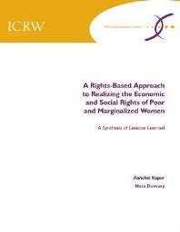 A rights-based approach to realizing the economic and social rights of poor and marginalized women