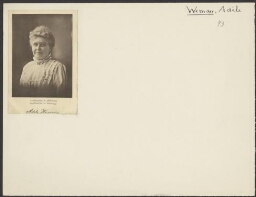 Portret van Adèle Weman (1844-1936), Finse feministe 190?