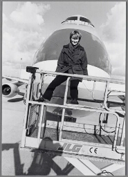 Monique de Wit, als ingenieur werkzaam bij de KLM. 1999