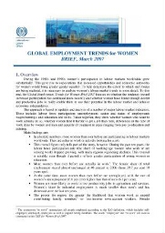 Global Employment Trends for Women Brief