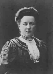 Portret van Jenny Velander, Zweeds feministe. 189?