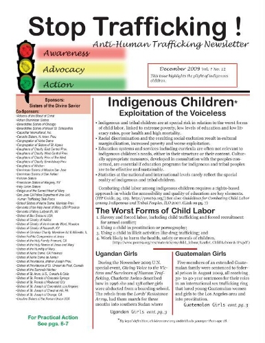 Stop trafficking! Anti-human trafficking newsletter [2009], 12 (December)