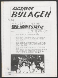 Algemene bijlagen bij het verslag van de SVB-Manifestatie 3-9 juni '85