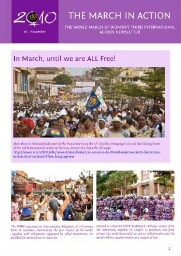 Newsletter World March of Women [2010], 7 (November)