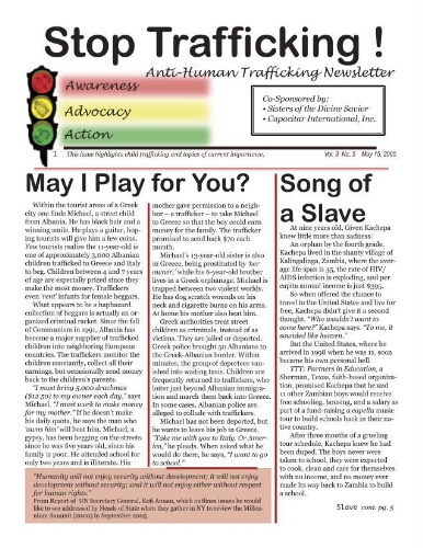 Stop trafficking! Anti-human trafficking newsletter [2005], 5 (May)