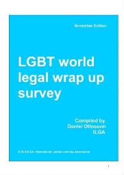 LGBT world legal wrap up survey