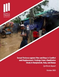 Sexual violence against men and boys in conflict and displacement
