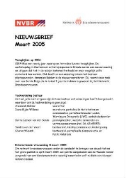 Nieuwsbrief Netwerk Brandweervrouwen [2005], maart