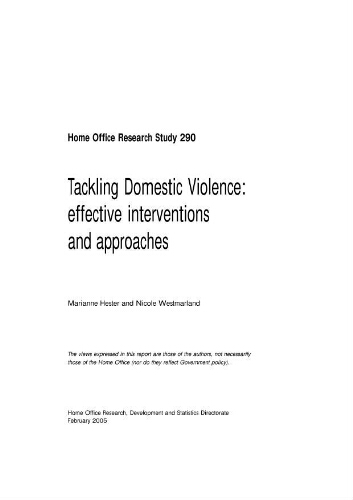 Tackling domestic violence