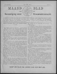Maandblad van de Vereeniging voor Vrouwenkiesrecht  1913, jrg 17, no 3 [1913], 3
