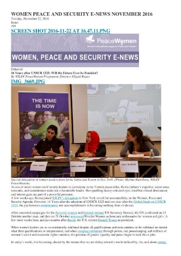 Women, Peace and Security e-news [2016], 191