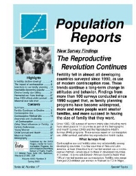Population Reports [2003], 2 (Spring)