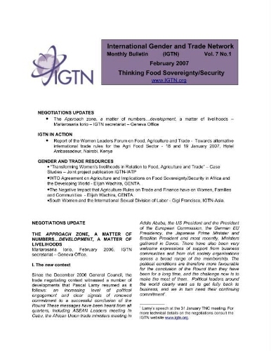International Gender and Trade Network [2007], 1 (Feb)