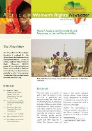 African Women's Right Newsletter [2010], 3