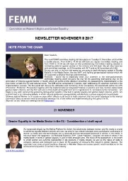 FEMM newsletter [2017], November II